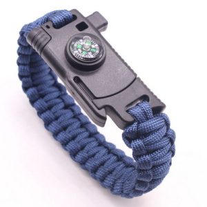 Bracelet De Survie Métal Bleu